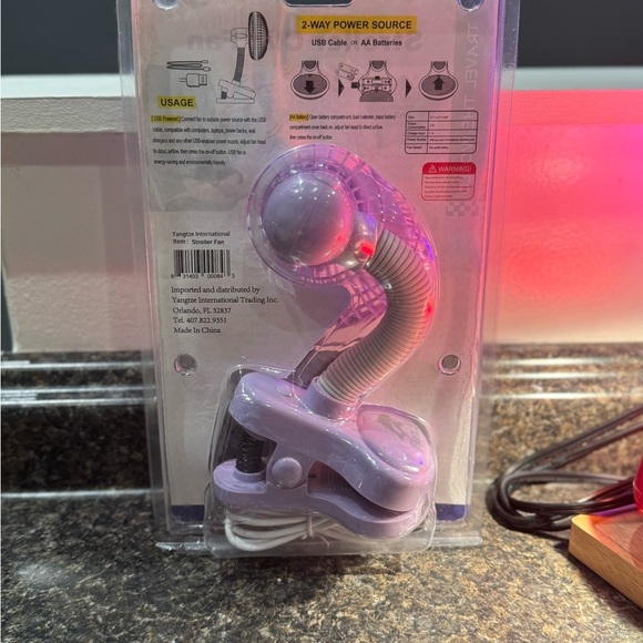 Purple Stroller Clip Fan - Picture 6 of 6